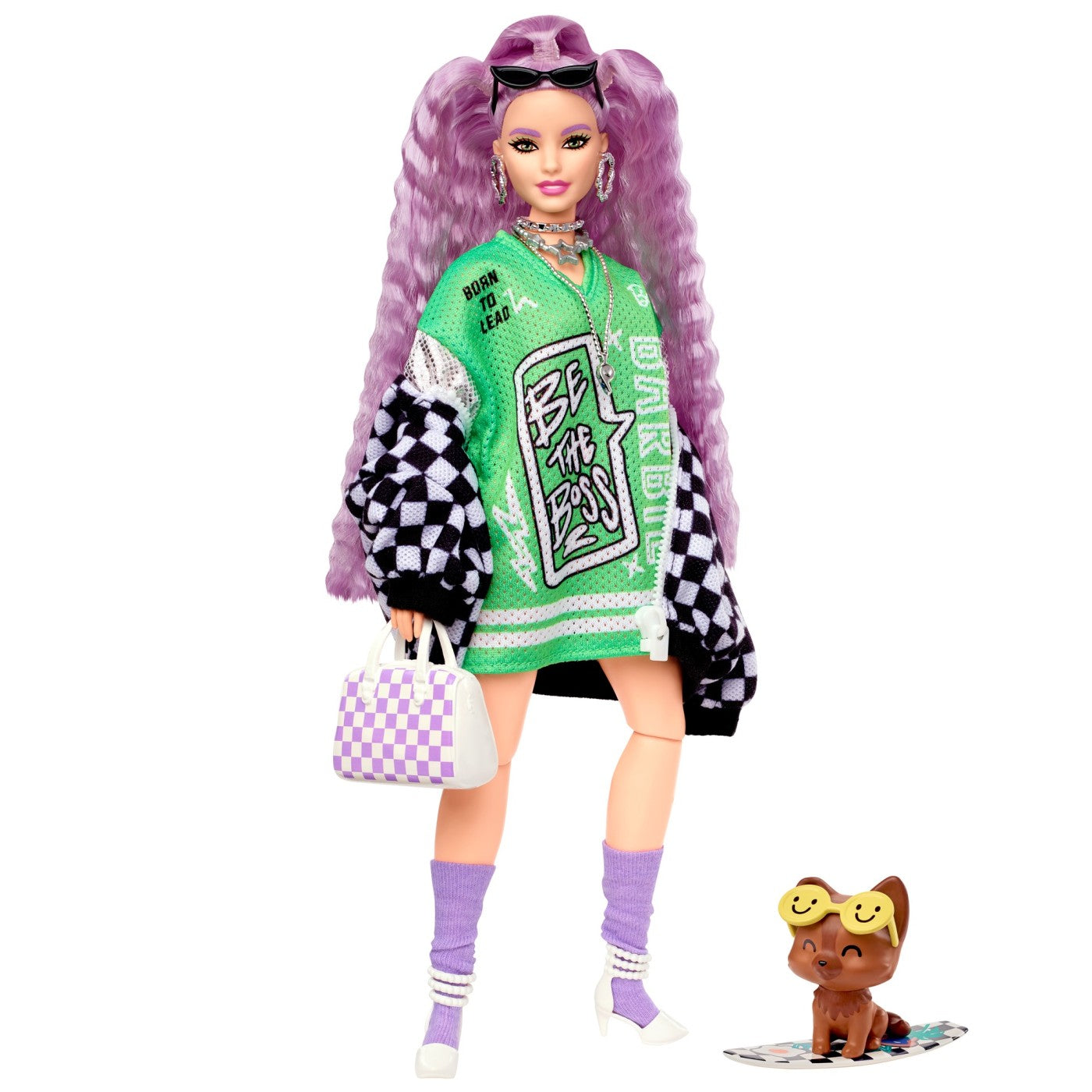 Barbie papusa barbie extra cu jacheta oversized