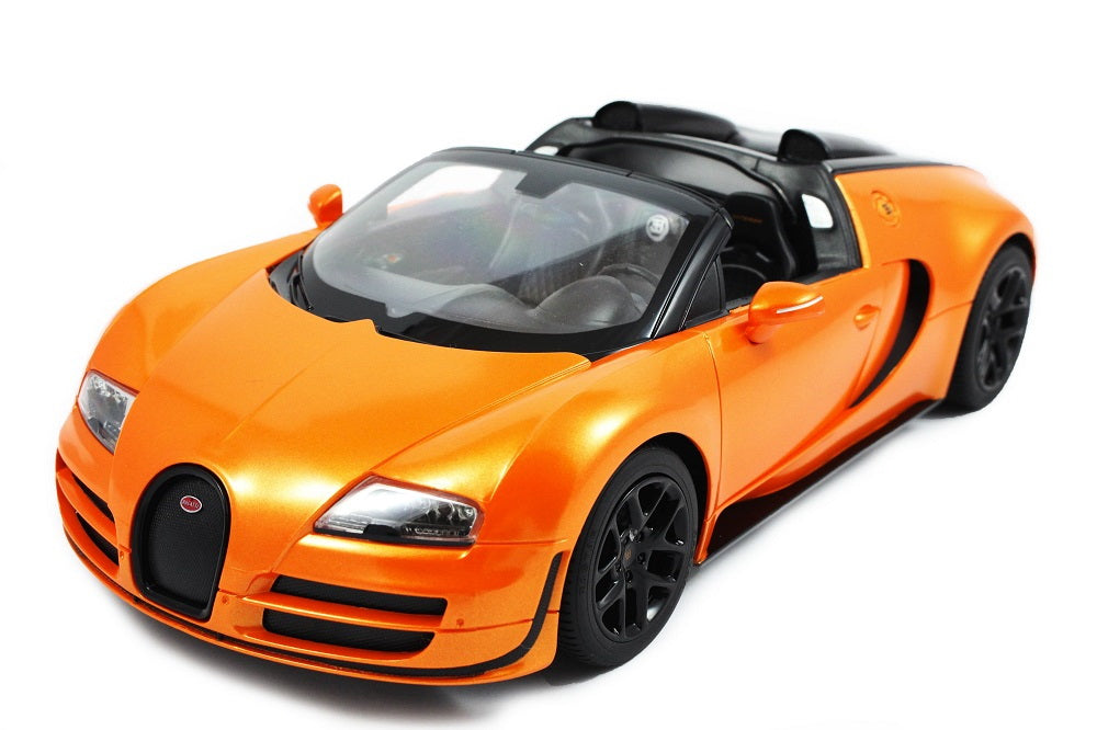 Masina cu telecomanda bugatti grand sport vitesse portocaliu cu scara 1 la 14