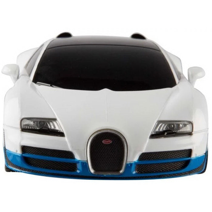 Masina cu telecomanda bugatti grand sport vitesse alb cu scara 1 la 18