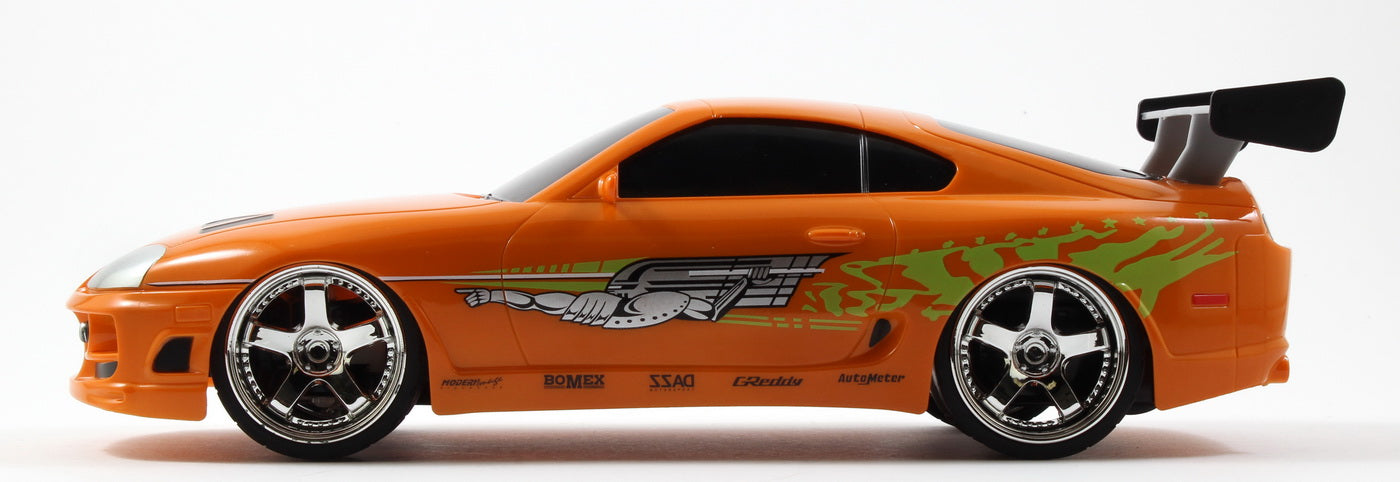 Masinuta metalica cu telecomanda fast furious rc brian's toyota supra scara 1:16