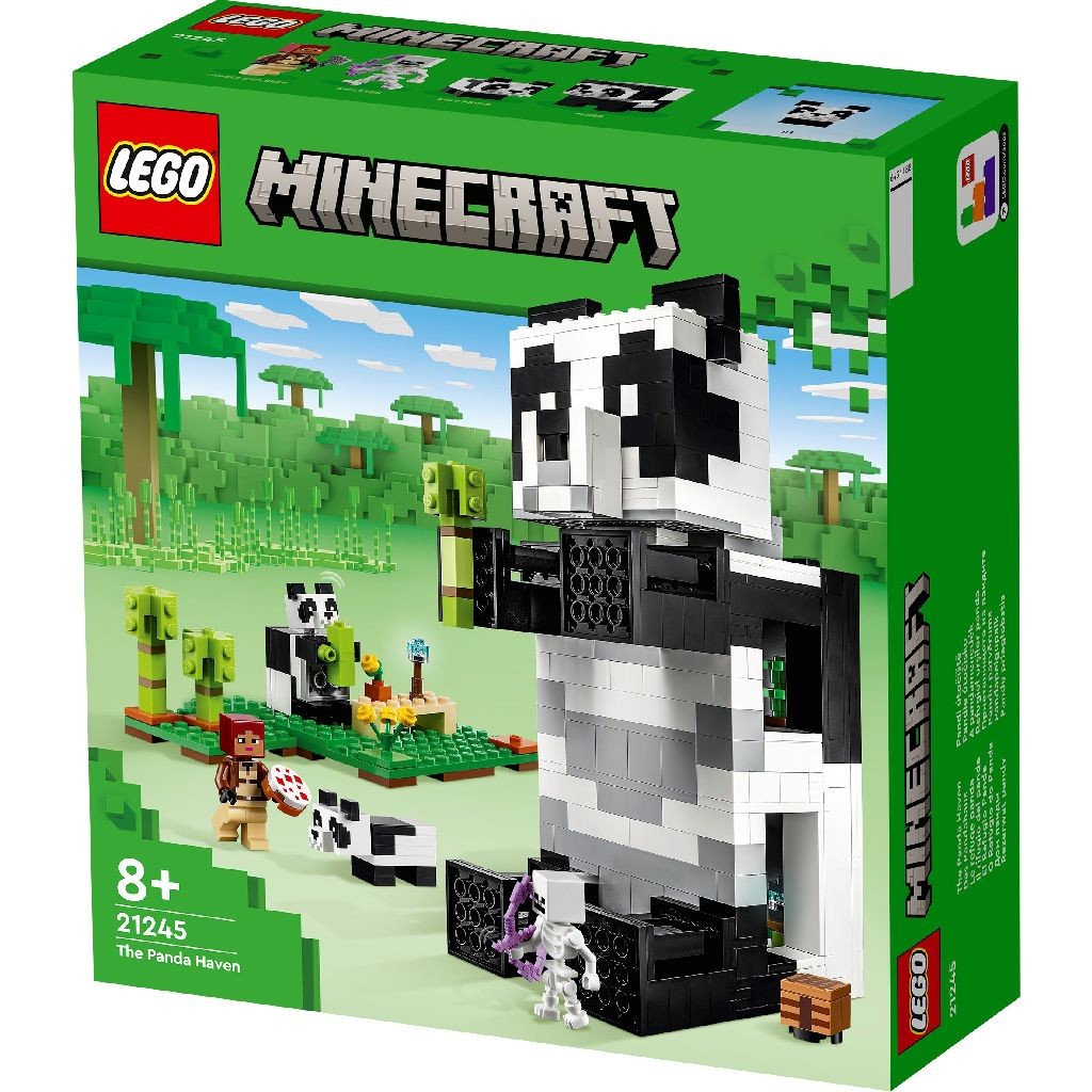 Lego minecraft refugiul ursilor panda 21245