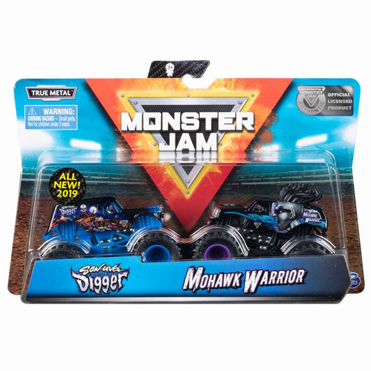 Monster jam set 2 machete sonuva digger si monhawk warrier