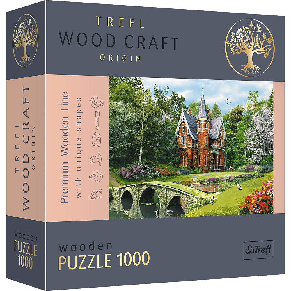 Puzzle trefl din lemn 1000 piese casa victoriana