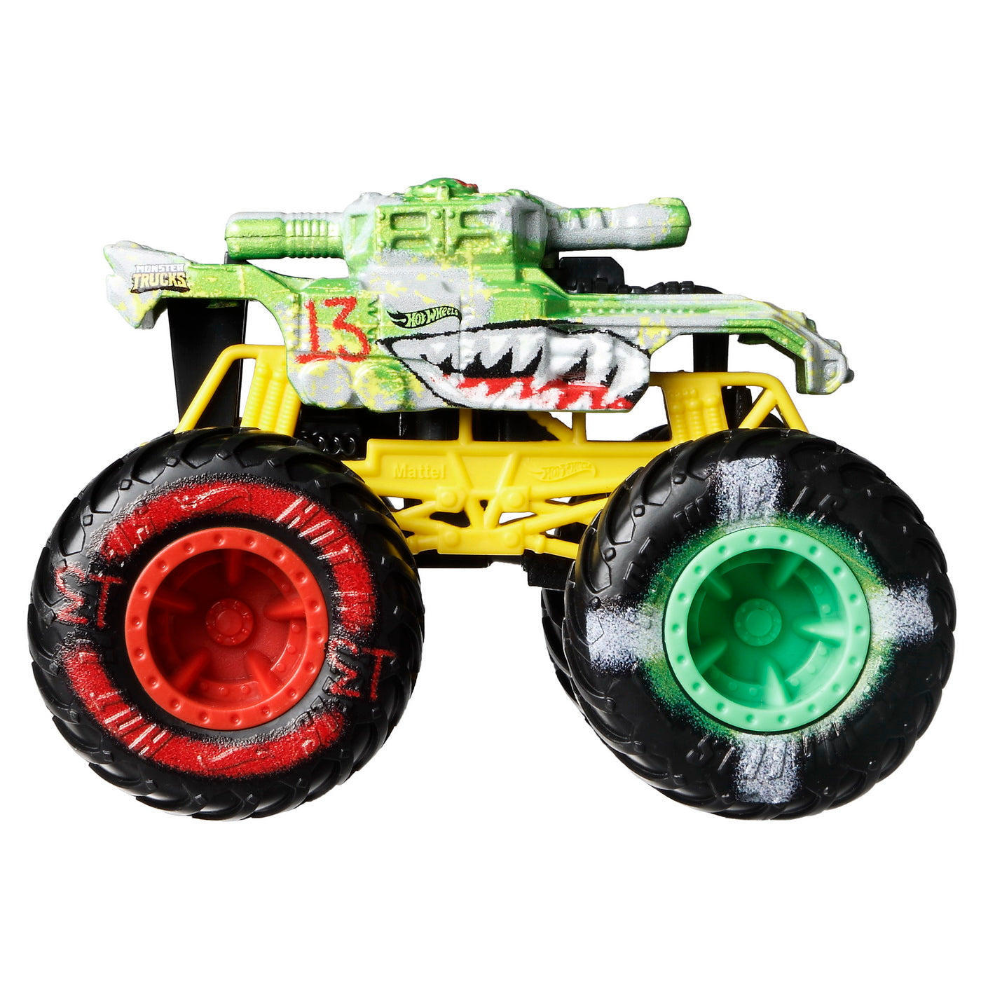 Hot wheels monster truck si masinuta metalica invader