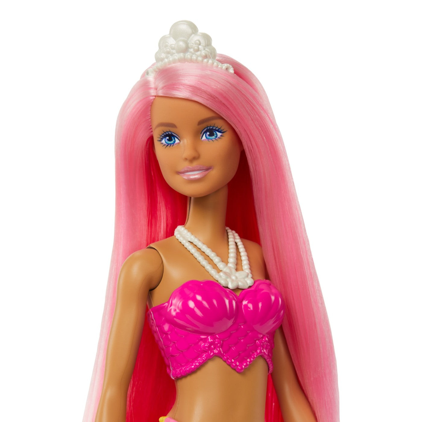 Barbie dreamtopia papusa sirena cu par roz si coada roz