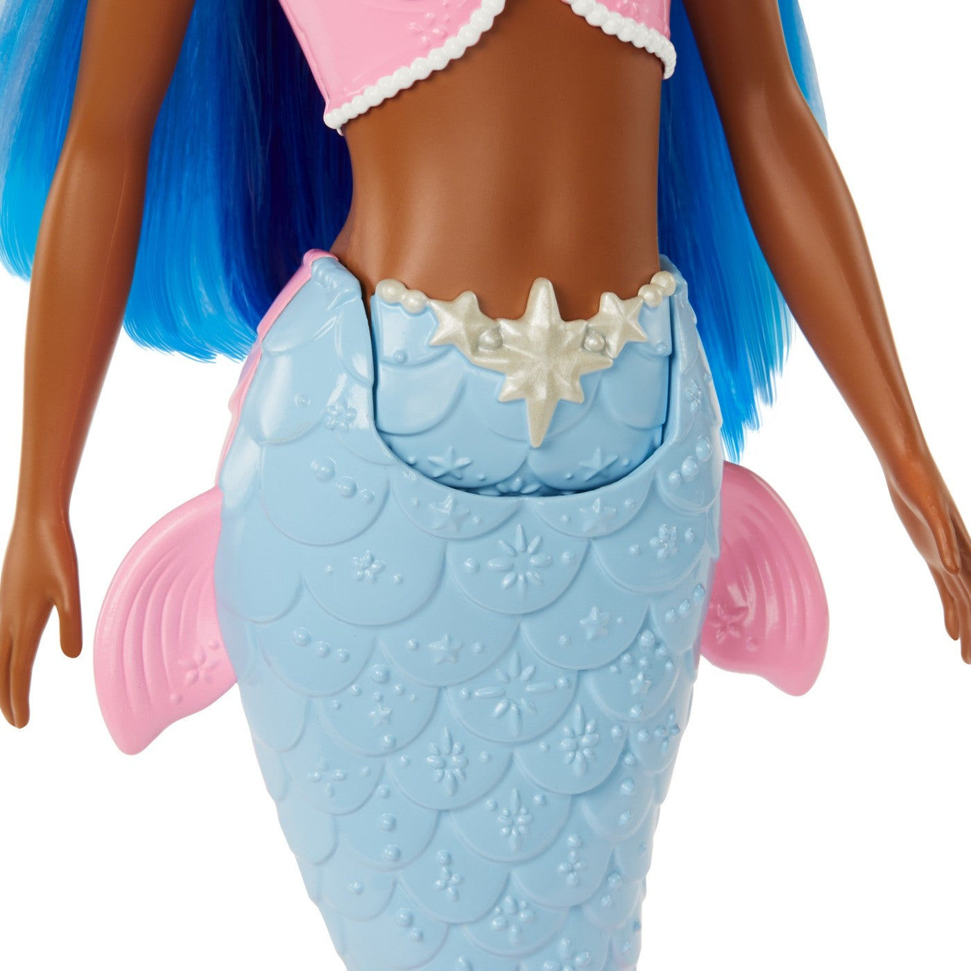 Barbie dreamtopia papusa sirena cu par albastru si coada albastra