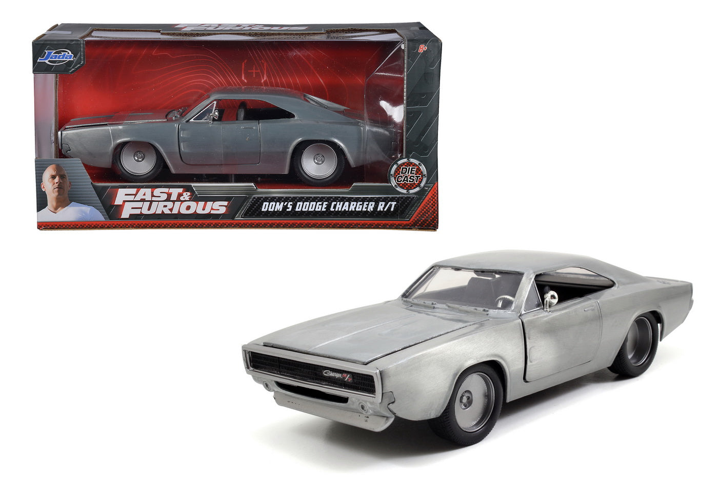 Masinuta fast and furious 1968 dom's dodge charger scara 1:24