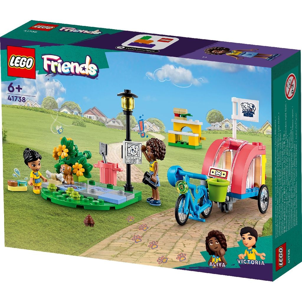 Lego friends bicicleta pentru salvarea cainilor 41738