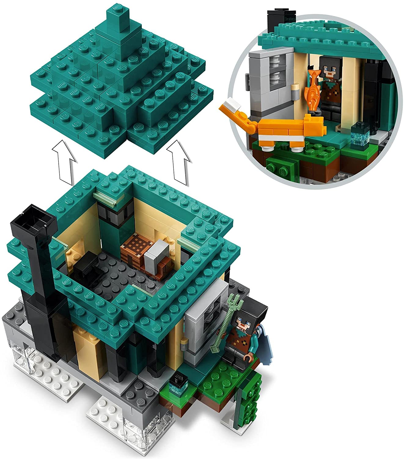 Lego minecraft turnul de telecomunicatii 21173