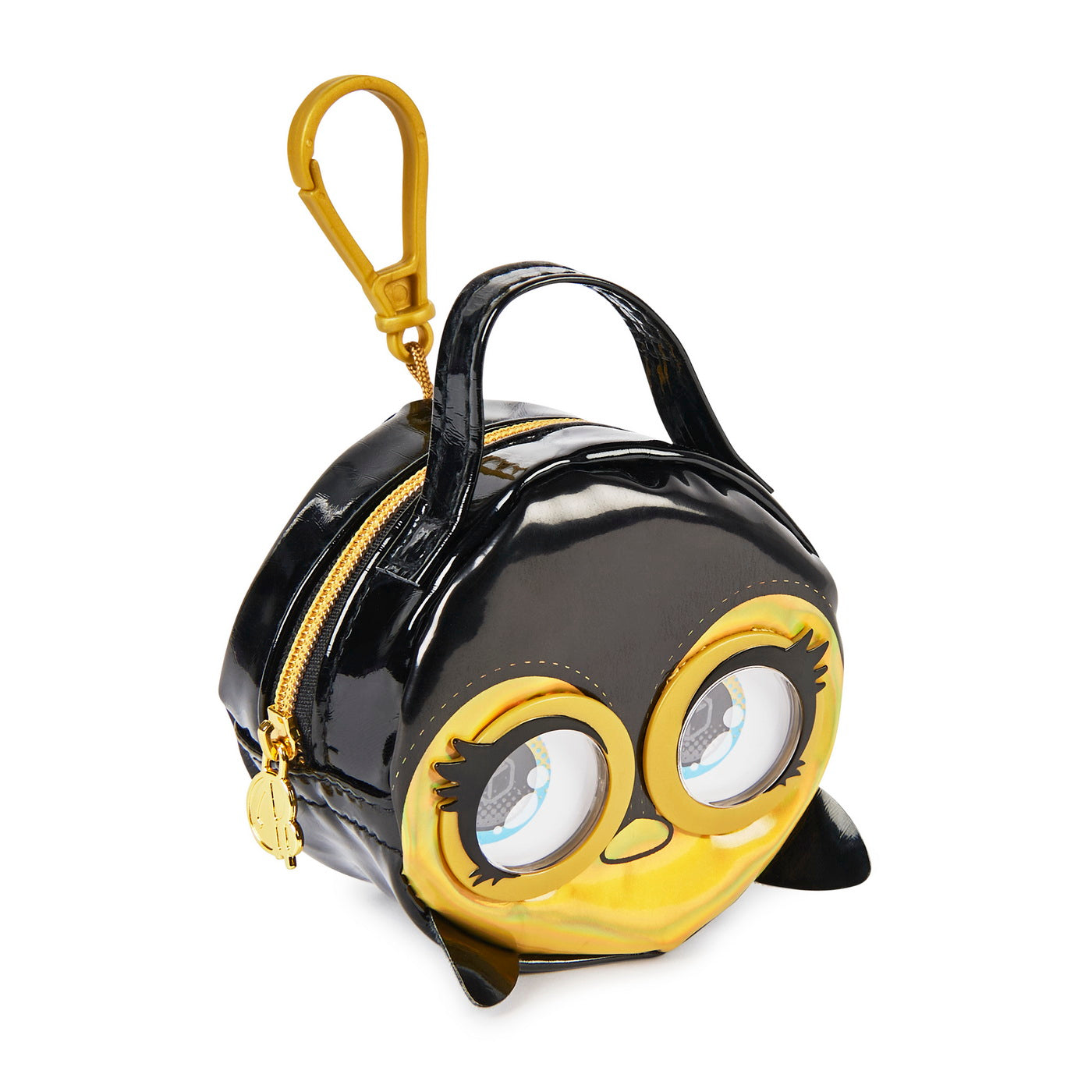 Purse pets gentuta micro pinguin negru