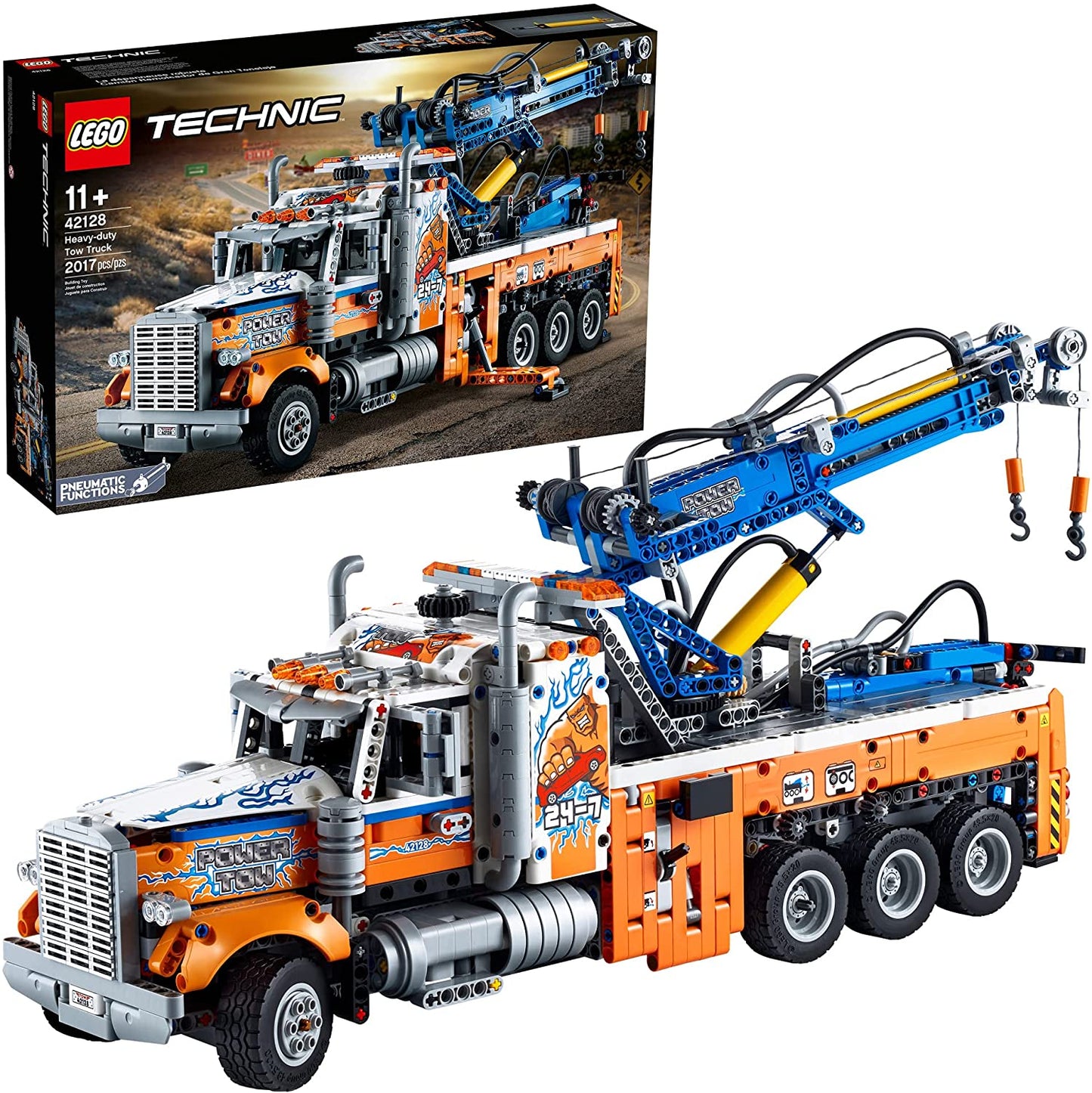 Lego technic camion de remorcare de mare tonaj 42128