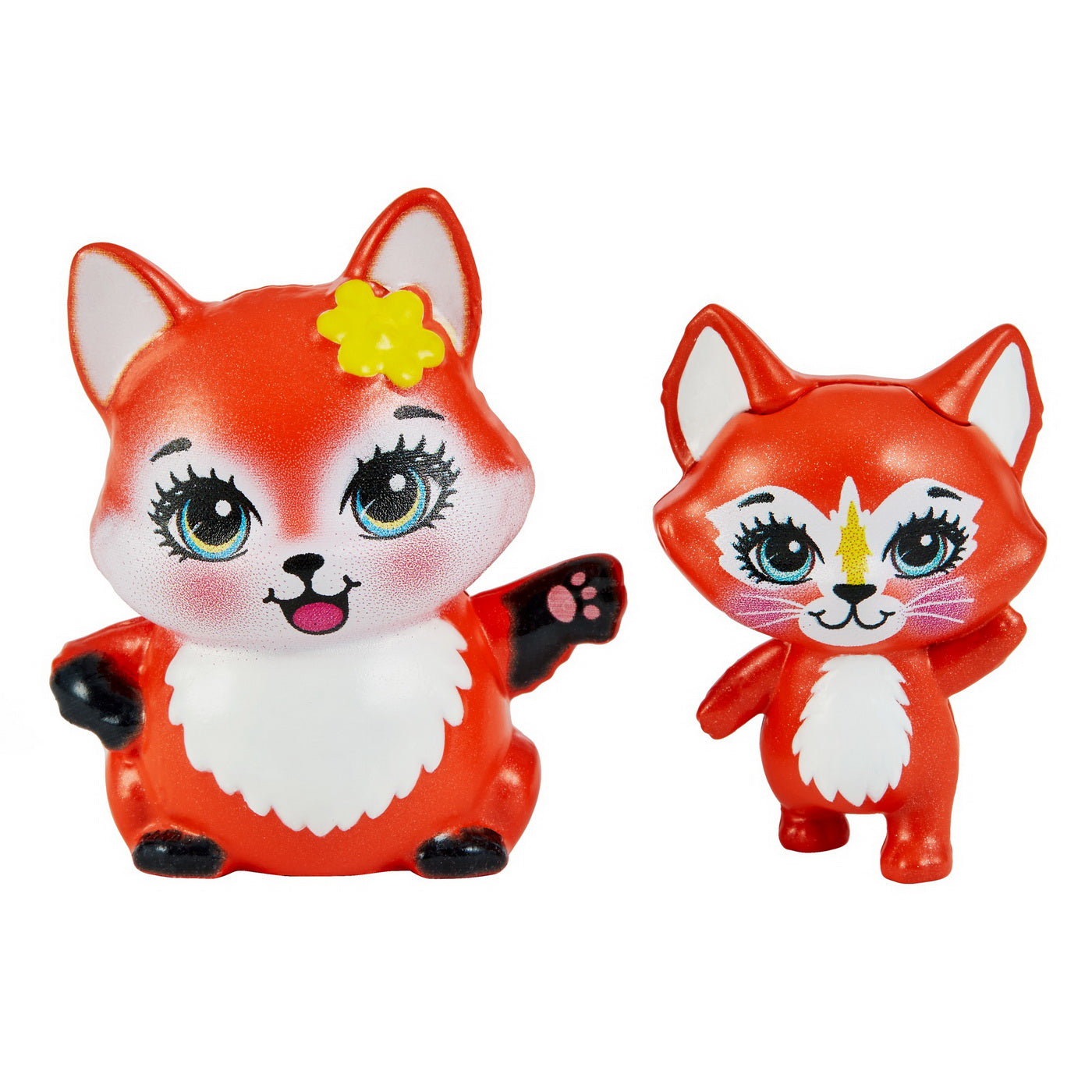 Enchantimals set papusi surori si animalutele lor  felicity fox & flick si feana fox & mixte