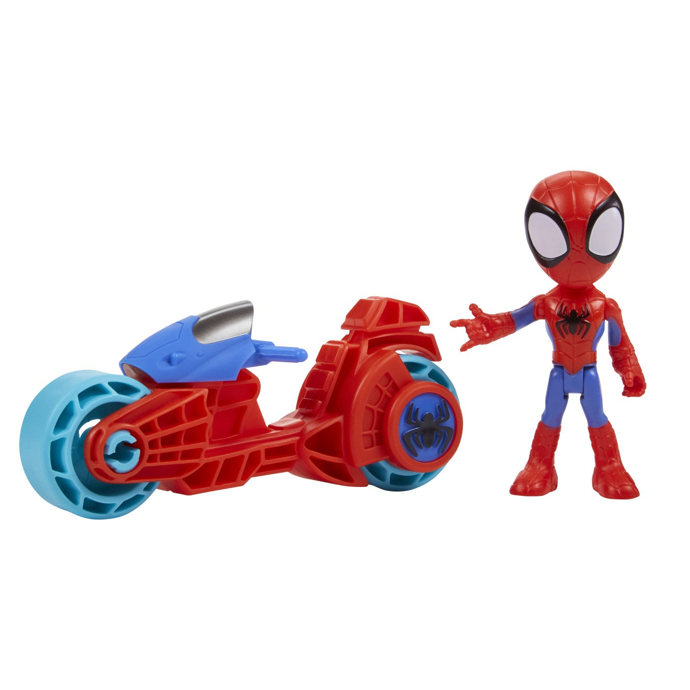 Spidey prietenii extraordinari set motocicleta si figurina spidey 10cm