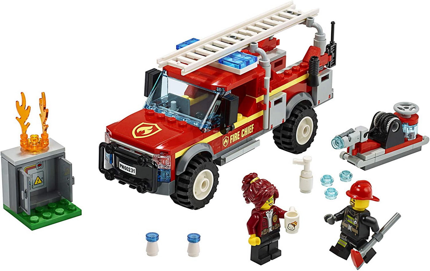 Lego city camionul de interventie al comandantului pompierilor 60231