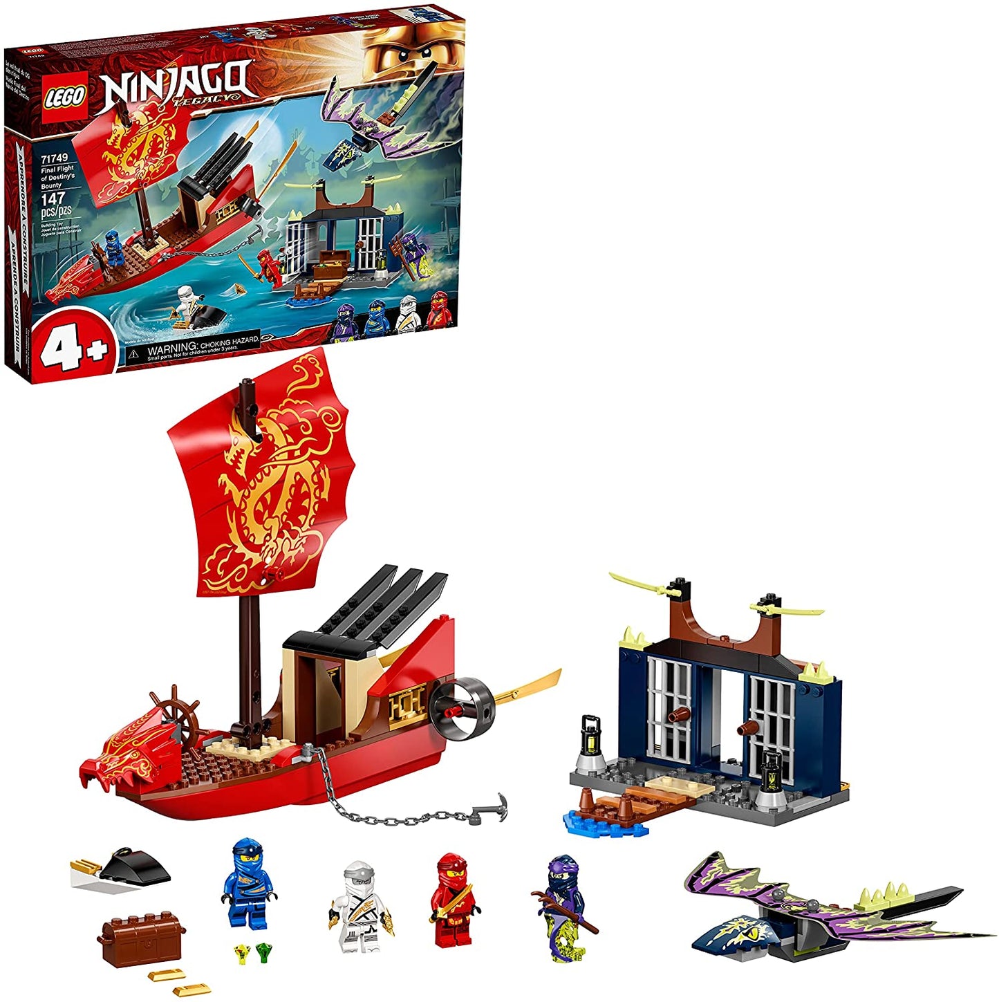 Lego ninjago ultimul zbor al navei destiny's bounty 71749