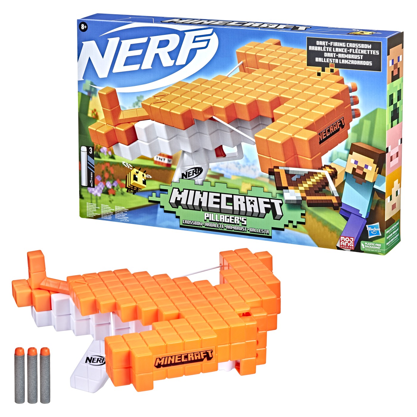 Nerf blaster minecraft pillagers crossbow