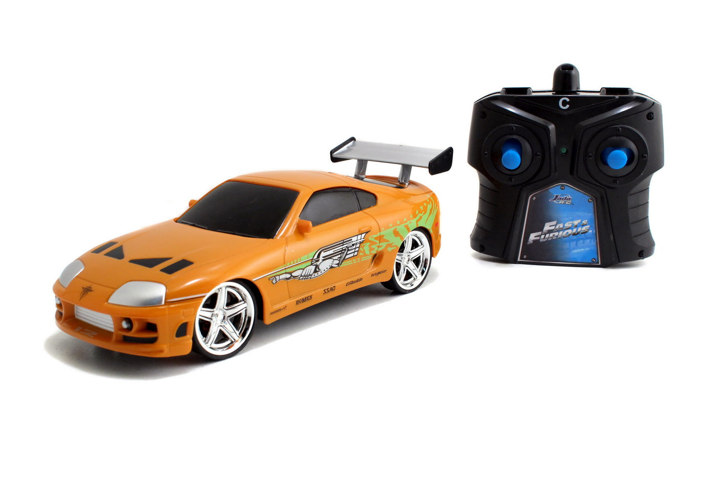 Masinuta metalica cu telecomanda fast and furious rc brian's toyota scara 1:24