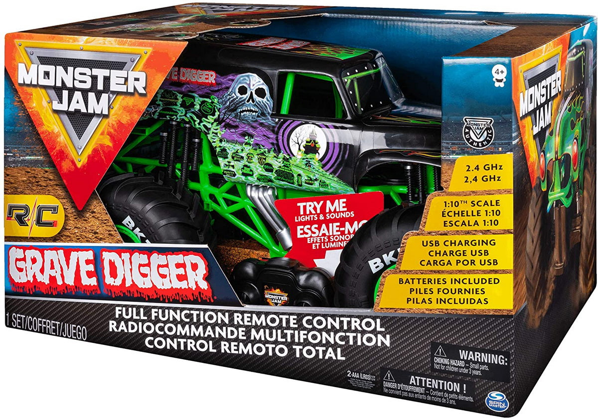 Masina radiocomandata grave digger scara 1 la 10