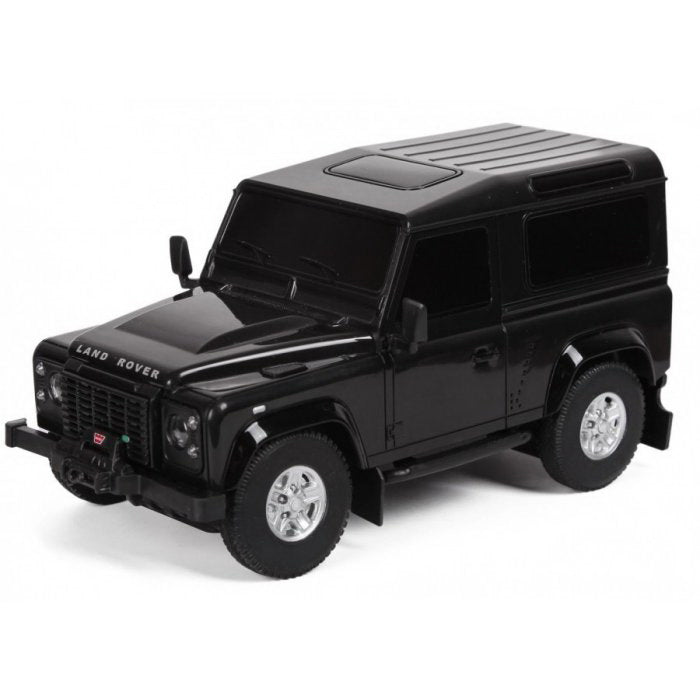 Masina cu telecomanda land rover defender negru cu scara 1 la 24