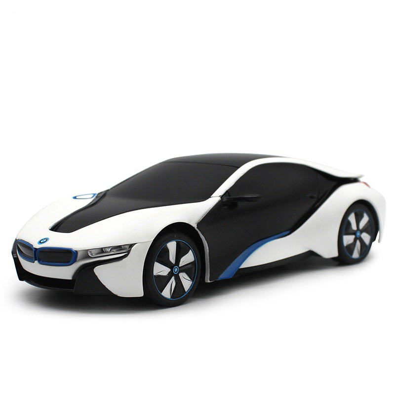 Masina cu telecomanda bmw i8 alba scara 1 la 24