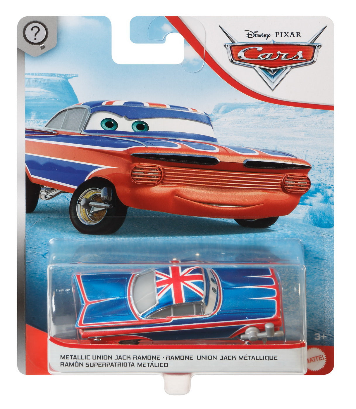 Masinuta metalica cars3 personajul union jack ramone