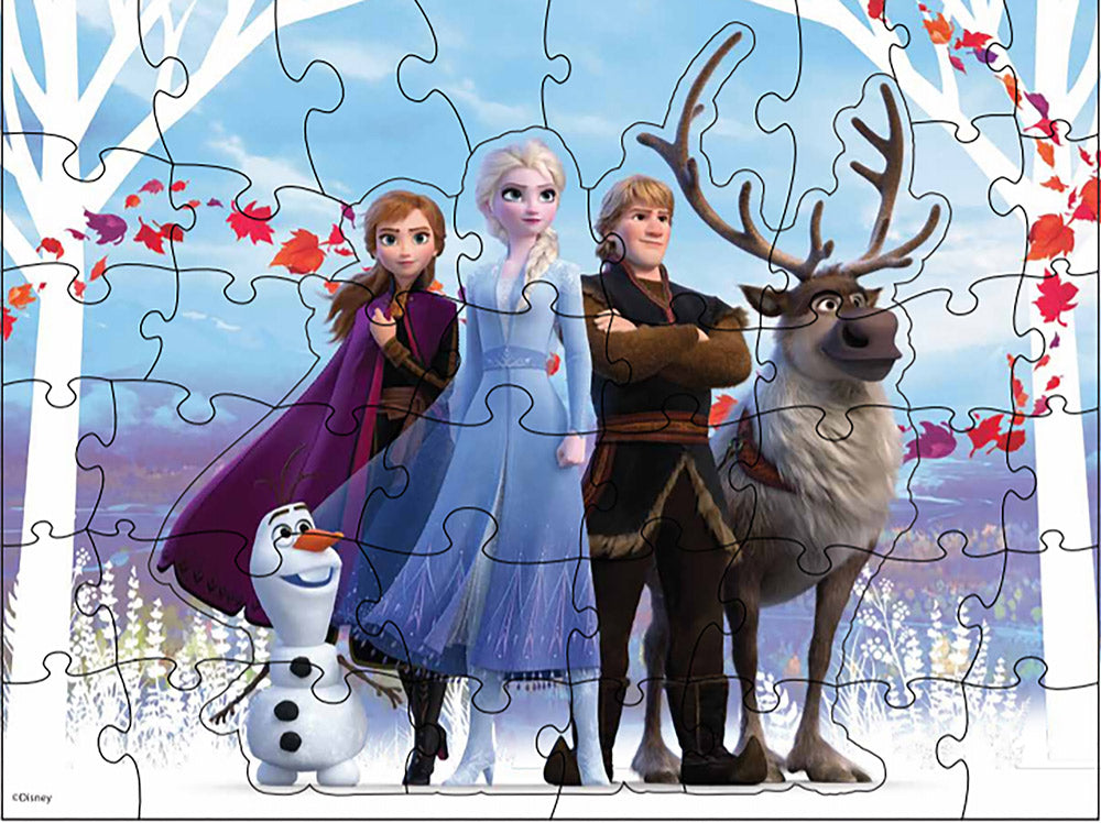 Puzzle surpriza frozen2 cu 48 piese in cutie diamant