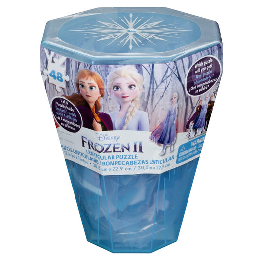 Puzzle surpriza frozen2 cu 48 piese in cutie diamant