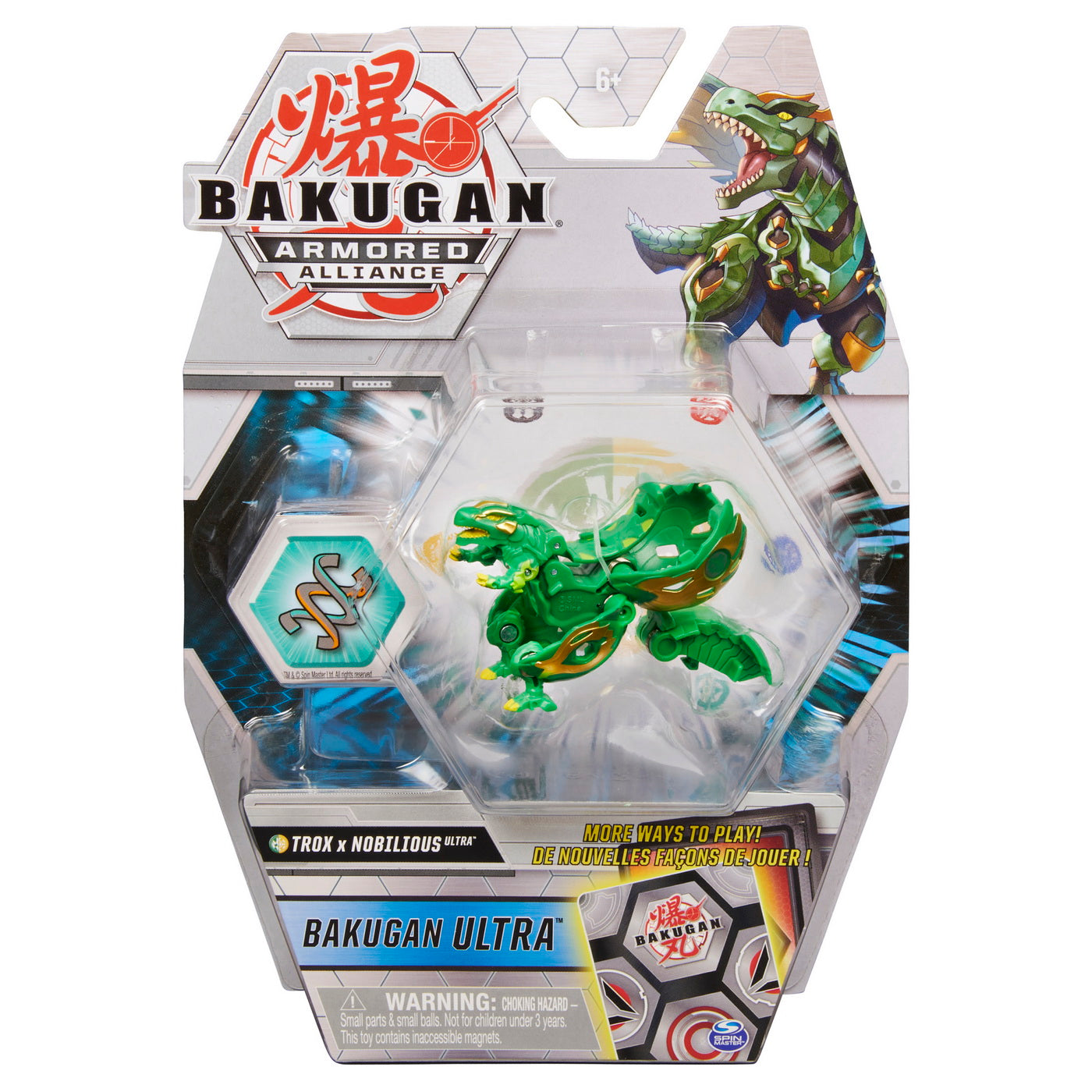 Bakugan s2 bila ultra trox nobilious cu card baku-gear