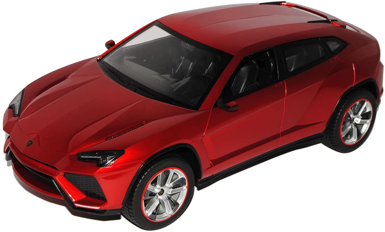 Masina cu telecomanda lamborghini urus visiniu cu scara 1 la 14