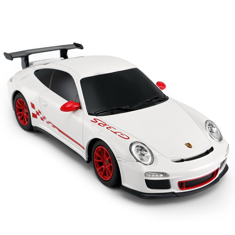 Masina cu telecomanda porsche gt3 rs alb cu scara 1 la 24