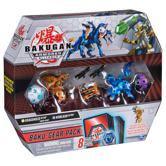 Bakugan s2 set de lupta ultra howlkor si dragonoid cu baku-gear