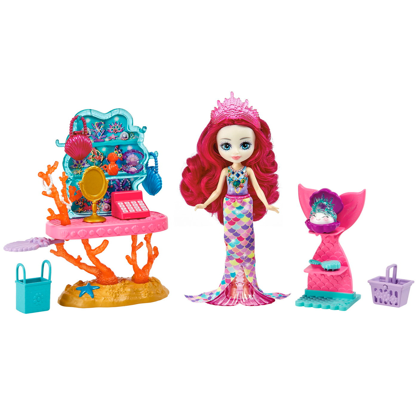 Enchantimals set papusa cu mobilier ocean kingdom