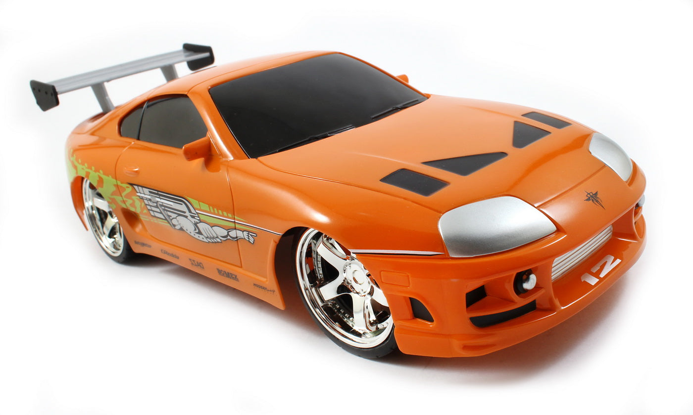 Masinuta metalica cu telecomanda fast furious rc brian's toyota supra scara 1:16