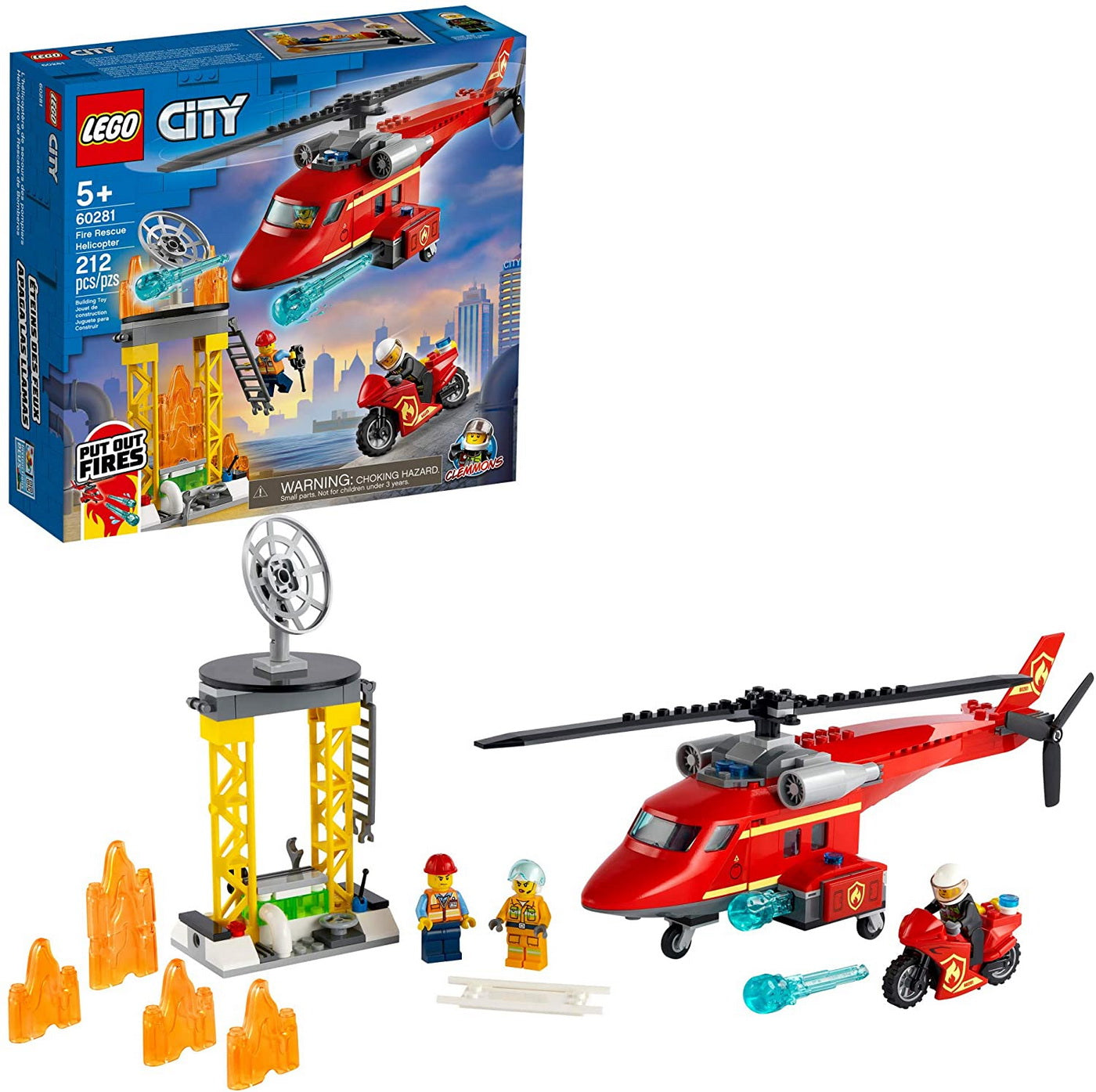 Lego city  elicopter de pompieri 60281