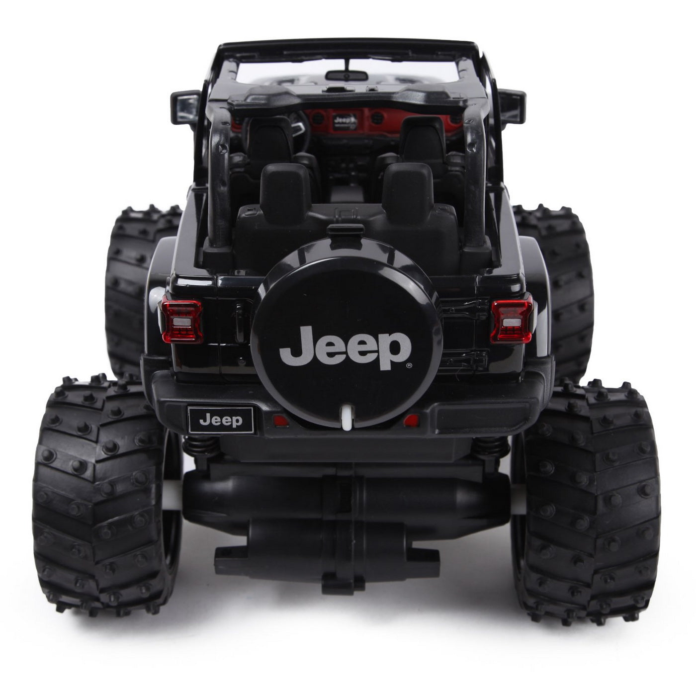 Masina cu telecomanda jeep wrangler jl negru cu scara 1 la 14