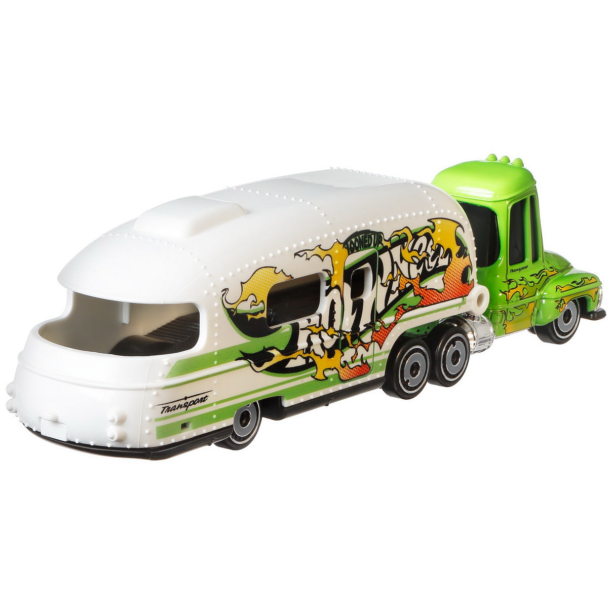 Set camion si masina sport hot wheels tooned up