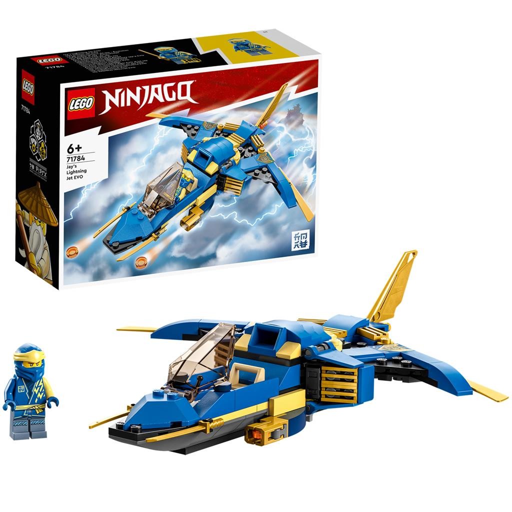 Lego ninjago avionul cu reactie fulger evo al lui jay 71784