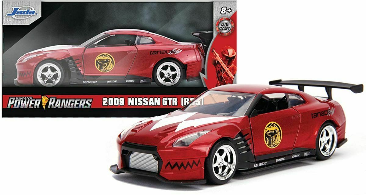 Masinuta metalica power rangers 2009 nissan gt-r r35 scara 1 la 32