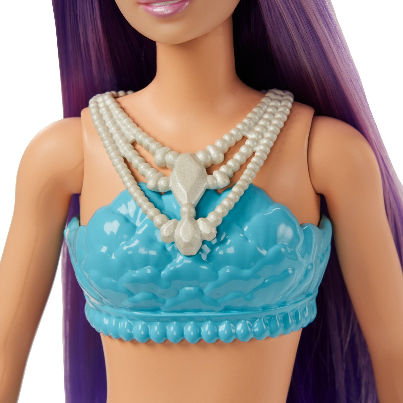 Barbie dreamtopia papusa sirena cu par mov si coada mov