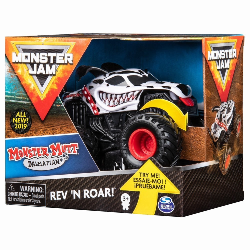 Monster jam macheta dalmatianul seria roar scara 1 la 43