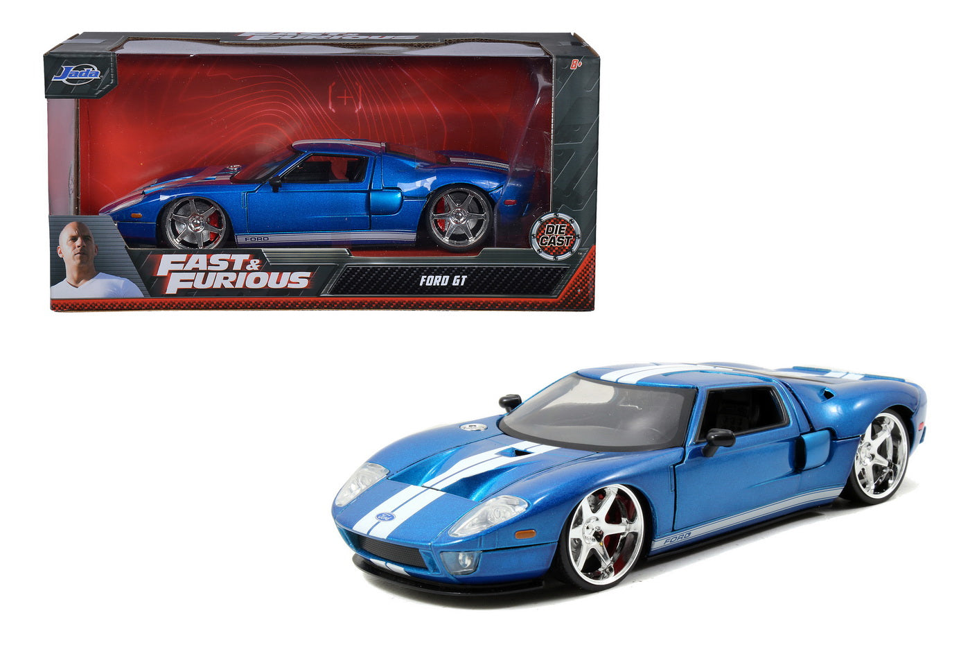 Masinuta fast and furious 2005 ford gt scara 1:24