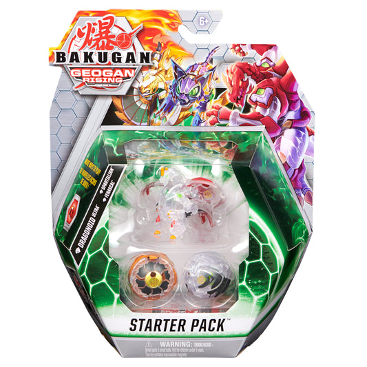 Bakugan s3 pachet starter dragonoid ultra, spartillion si ferascal