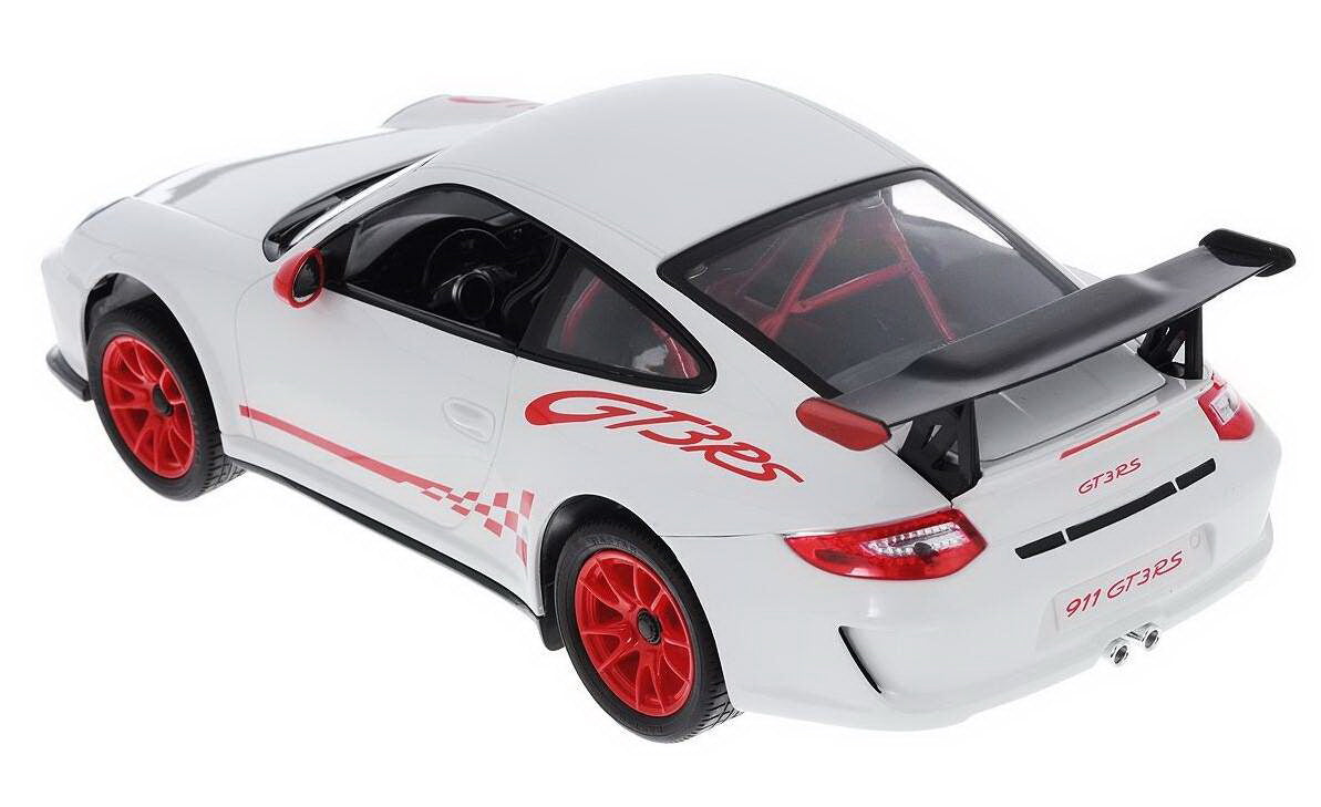 Masina cu telecomanda porsche gt3 alb cu scara 1 la 14