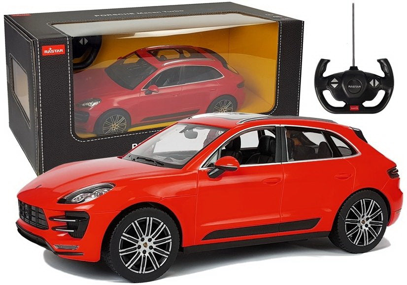 Masina cu telecomanda porsche macan turbo rosie scara 1 la 14