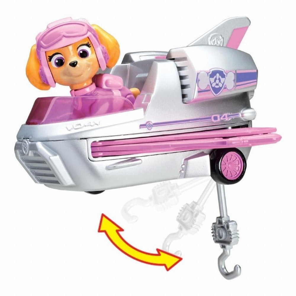 Figurina cu autovehicul paw patrol elicopterul lui skye