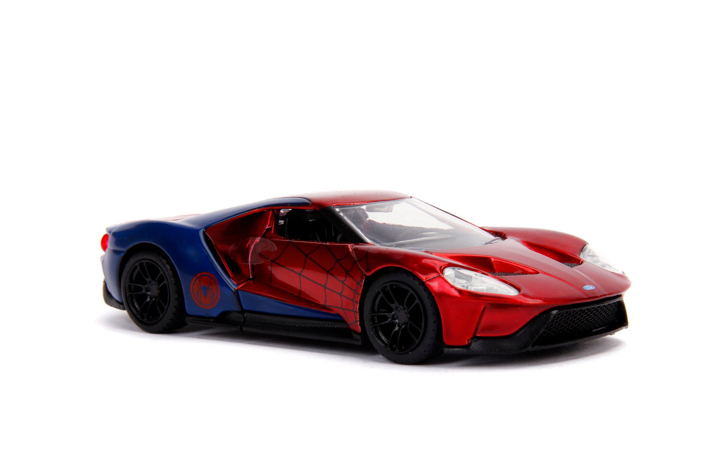 Masinuta metalica spiderman 2017 ford gt scara 1 la 32