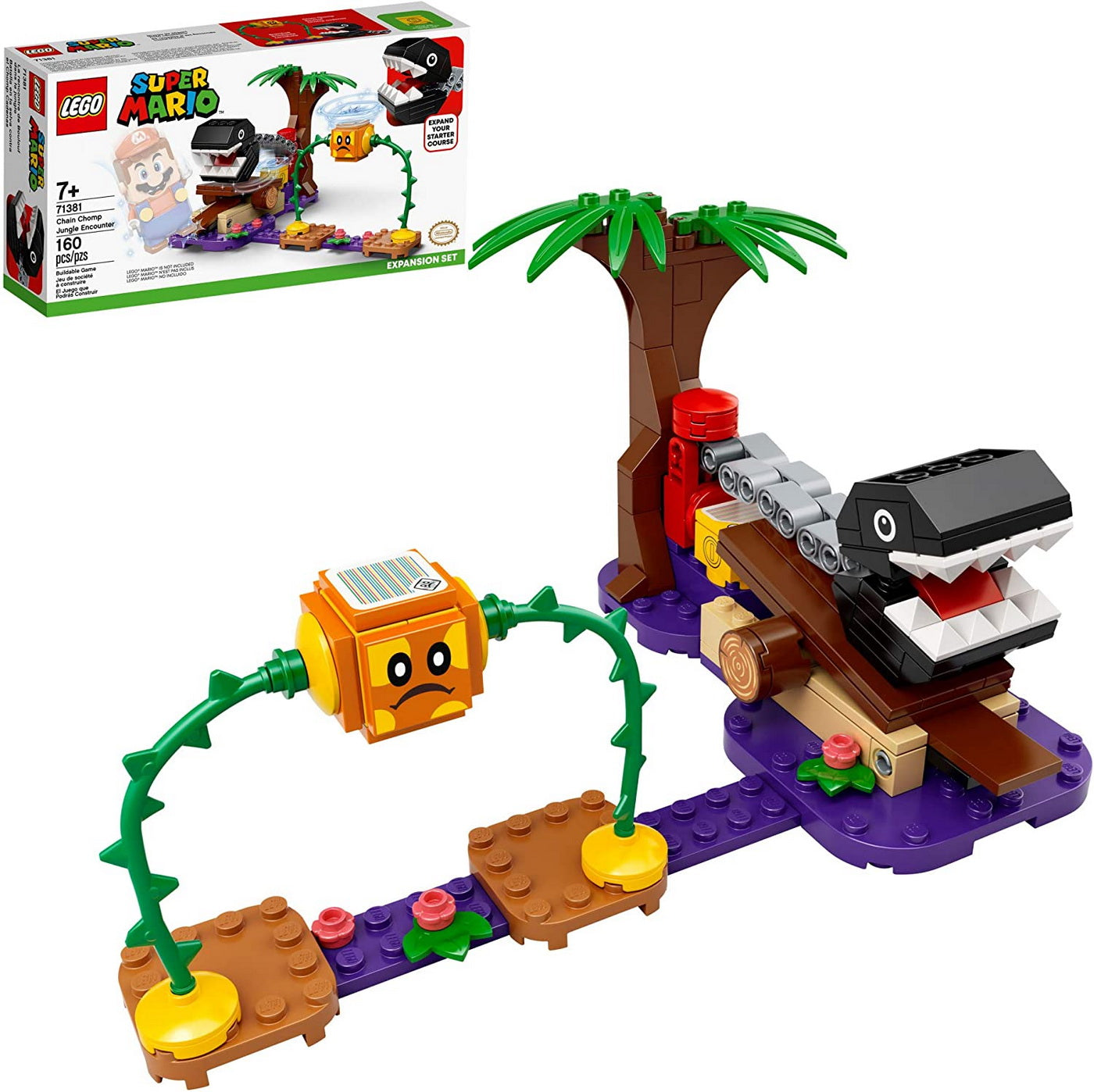 Lego leaf set de extindere intalnirea din jungla a lui chain chomp 71381