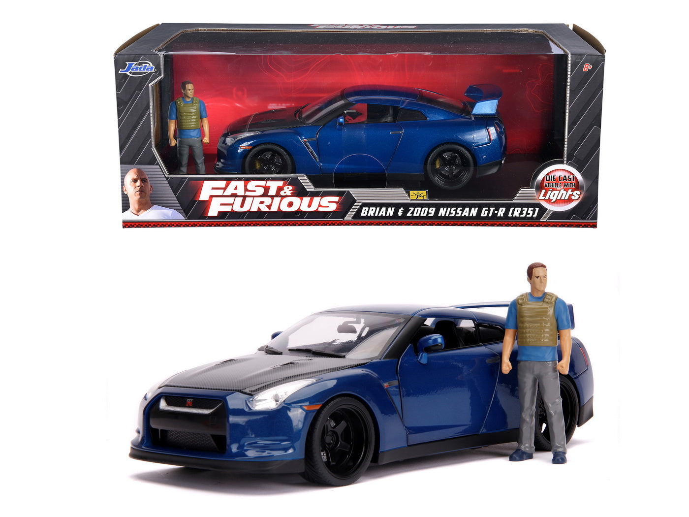 Masinuta metalica fast and furious nissan skyline scara 1:18