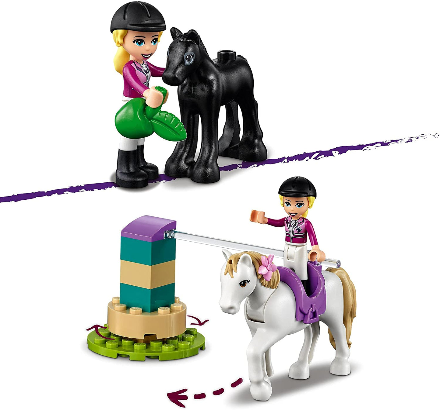 Lego friends dresaj de cai si remorca 41441