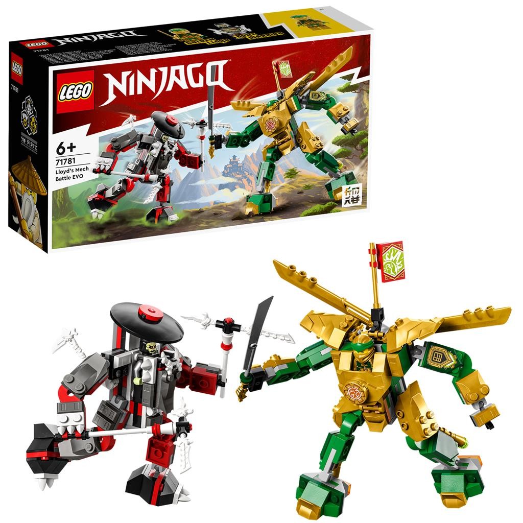 Lego ninjago lupta cu robotul evo a lui lloyd 71781